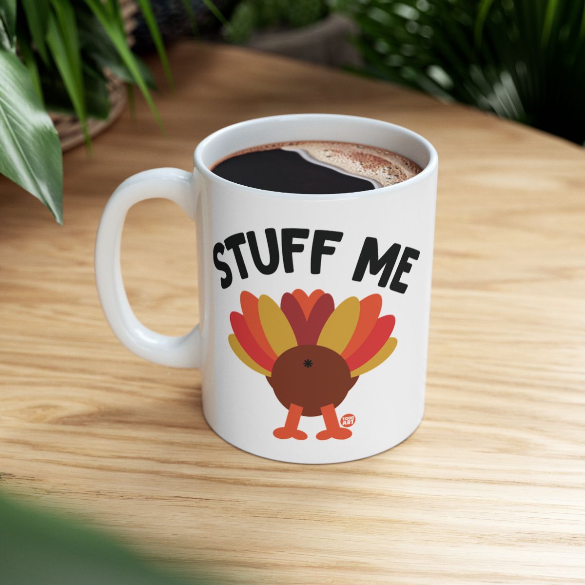 Stuff Me Funny Turkey Design Coffee Mug