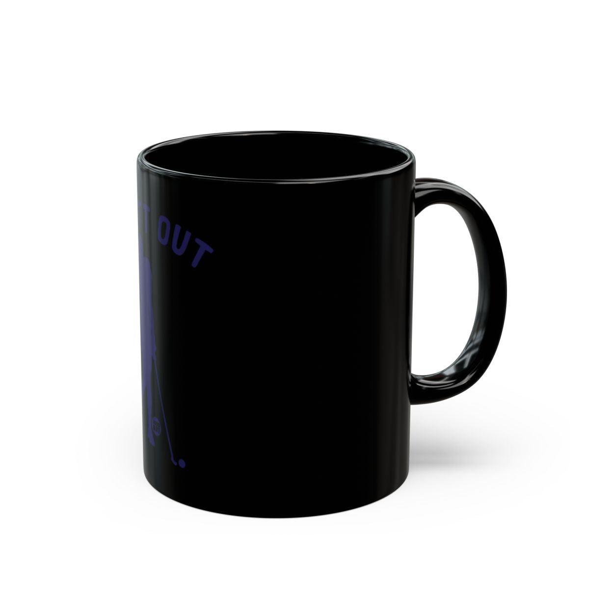 'Lights Out Glow in the Dark Black Coffee Mug'