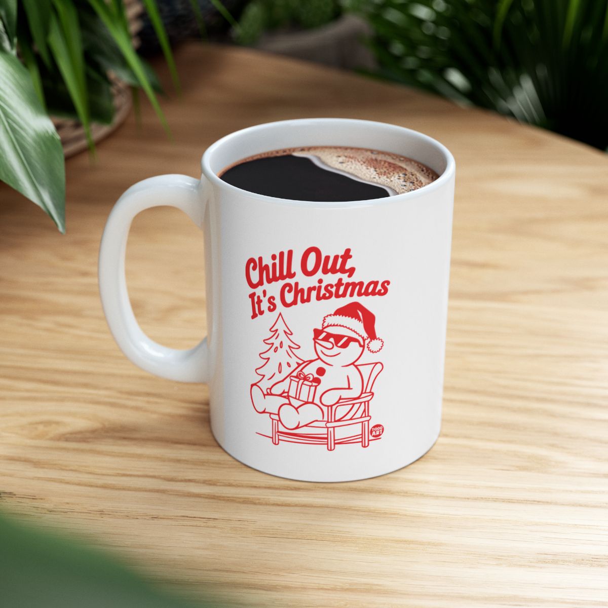 Chill Out It's Christmas Snowman Mug for Holiday Fun