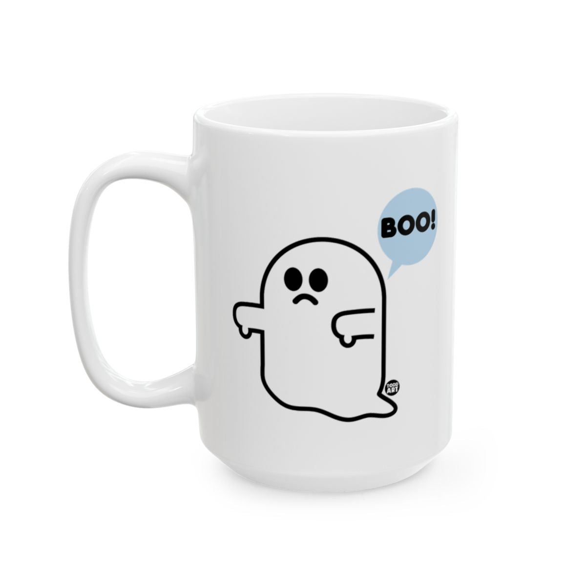Boo Ghost with Speech Bubble Design Mug