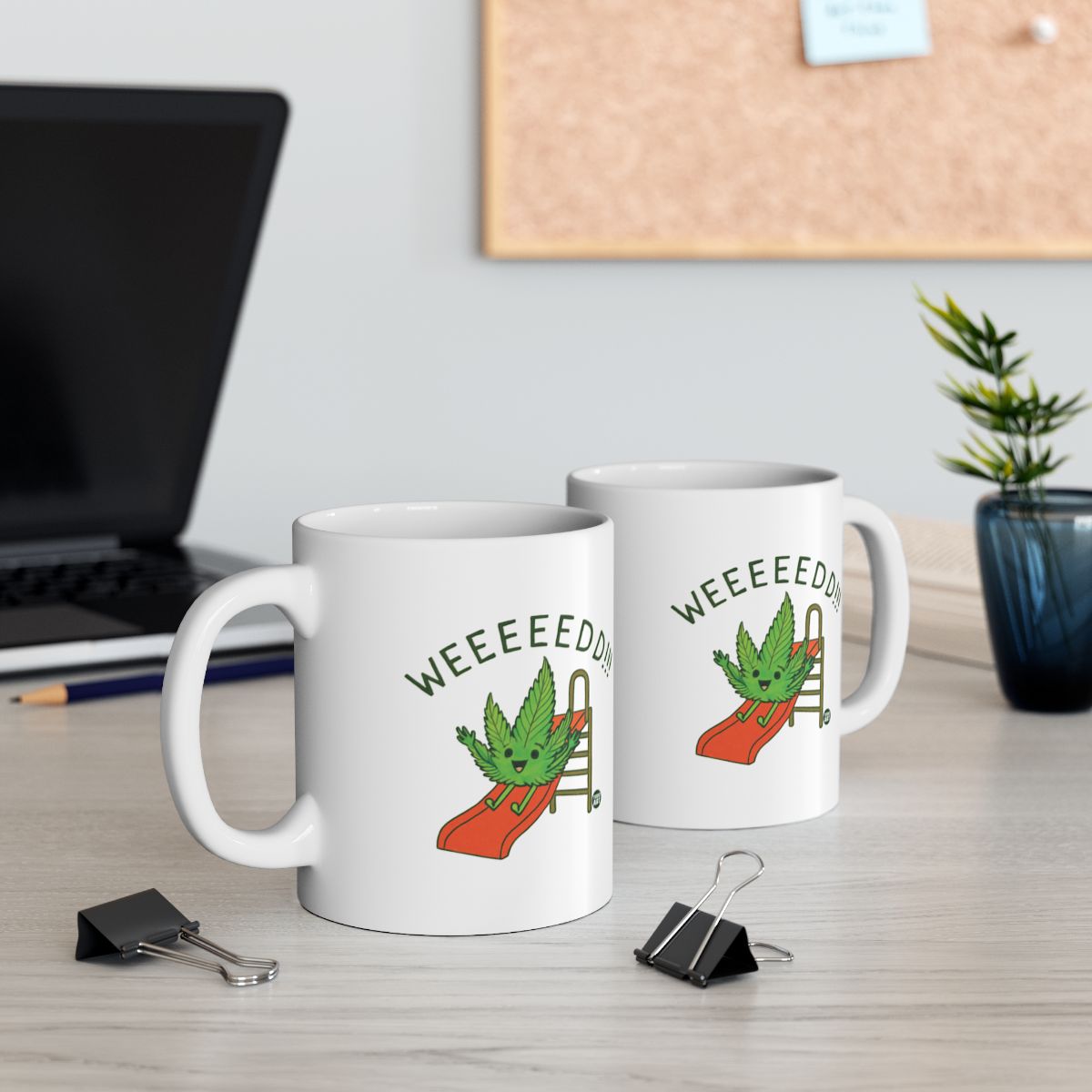 WEEEEEEDDD Fun Illustration Printed Mug