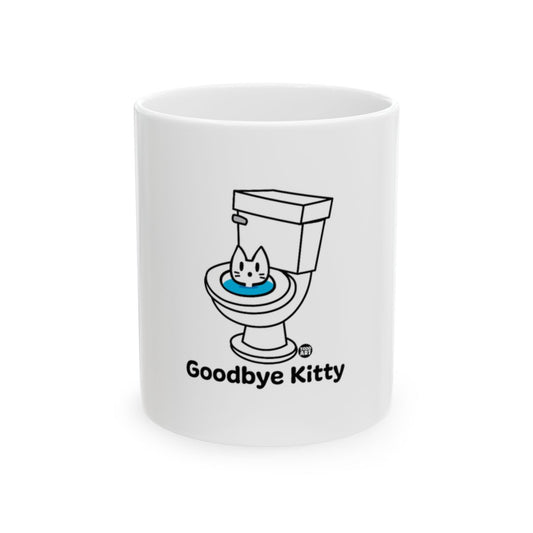 Funny Goodbye Kitty Toilet Mug for Cat Lovers