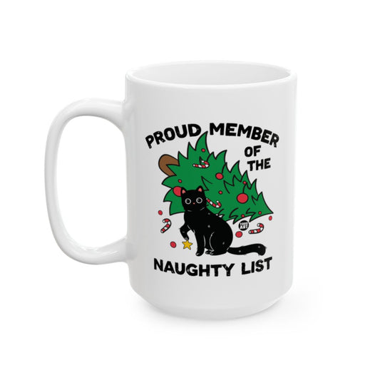 Proud Member of the Naughty List Cat Mug