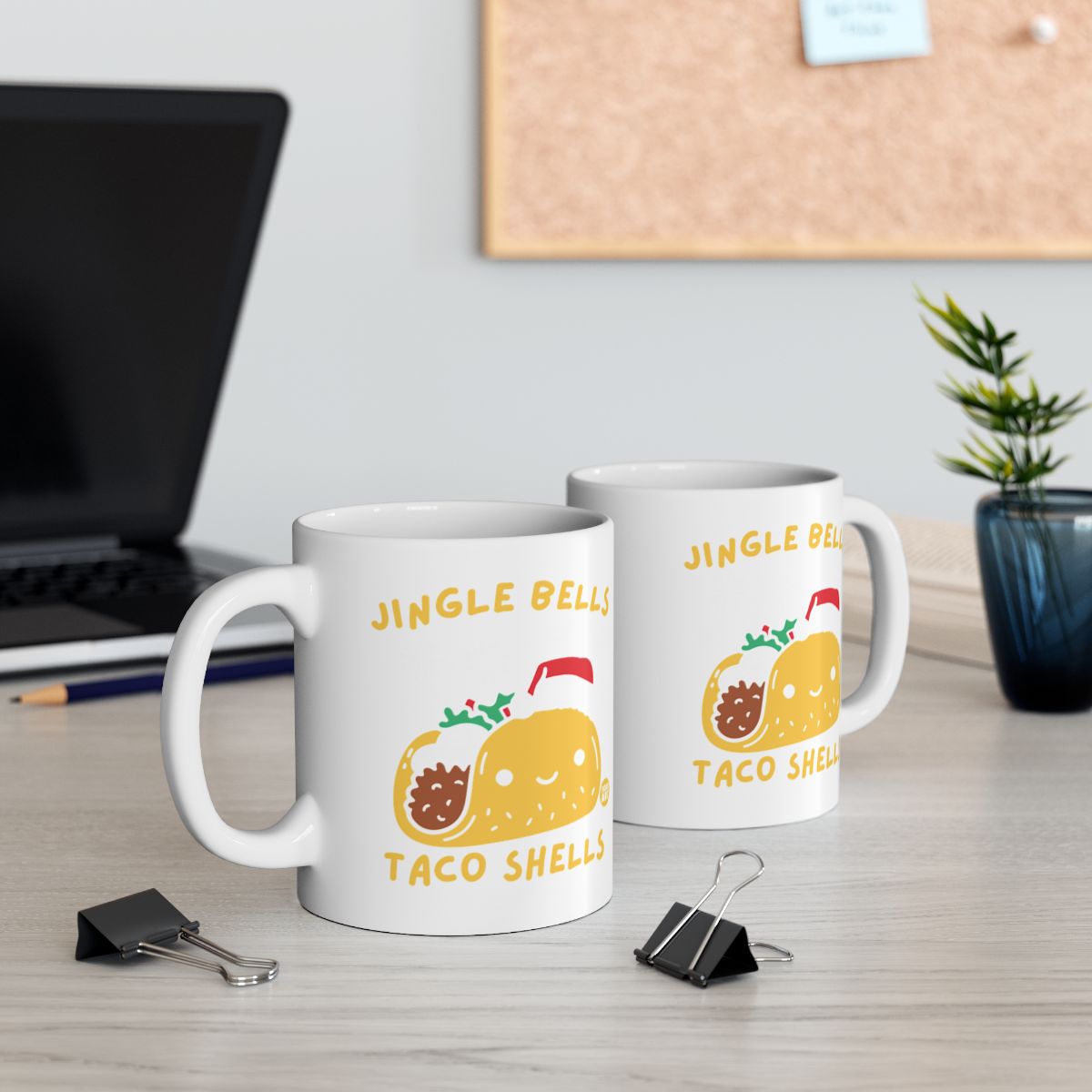 Jingle Bells Taco Shells Festive Mug For Holiday Cheer