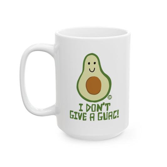 Fun I Don't Give a Guac Avocado Design Mug