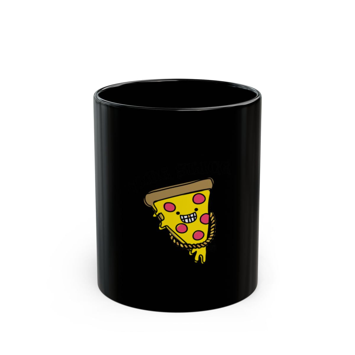 Funny Pizza Slice with Cool Smile Ceramic Mug