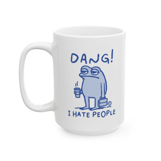Dang I Hate People Illustration Coffee Mug