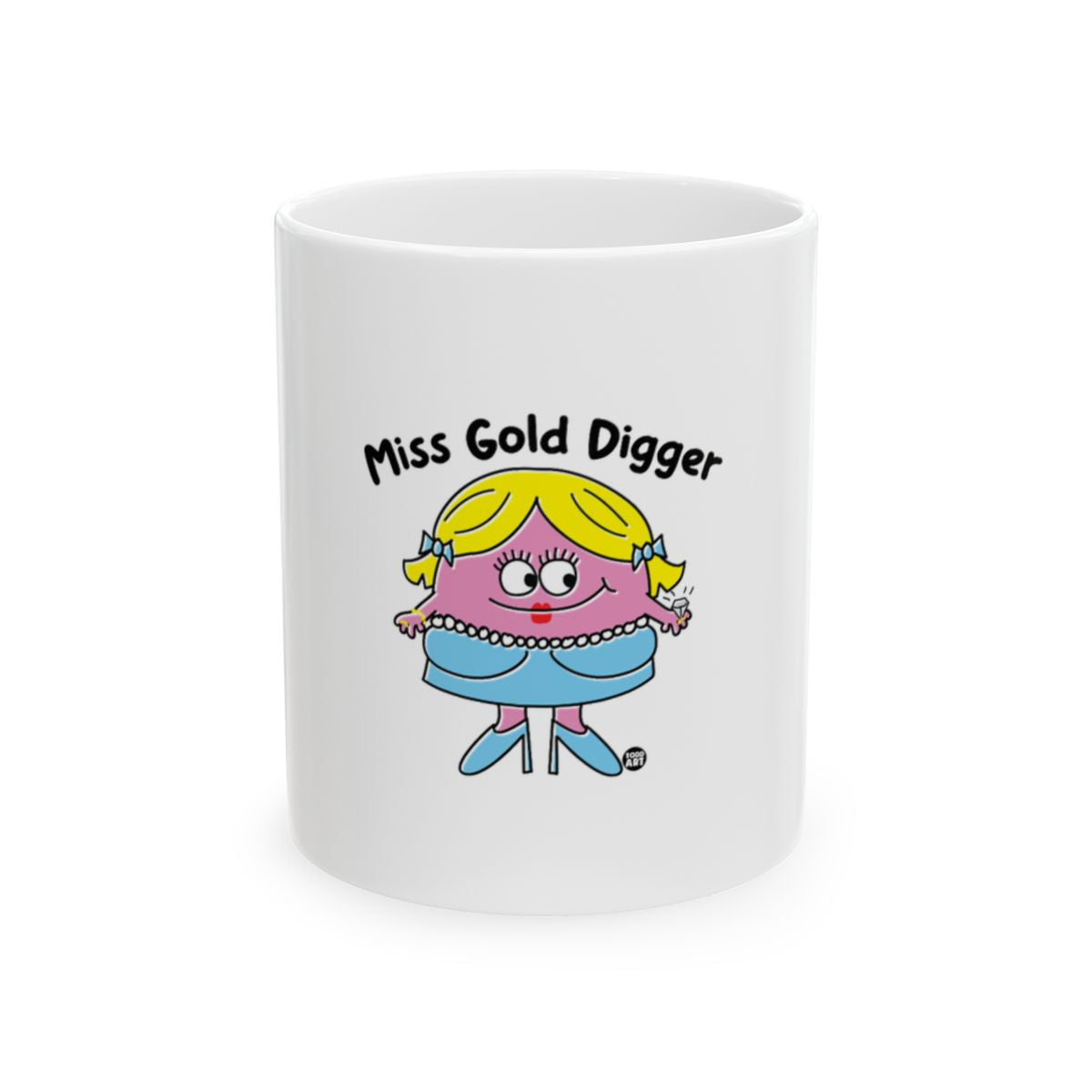 Miss Gold Digger Cute Character Illustration Mug