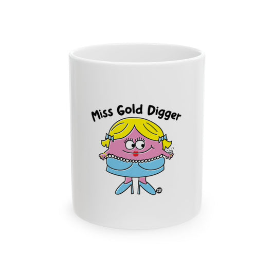 Miss Gold Digger Cute Character Illustration Mug