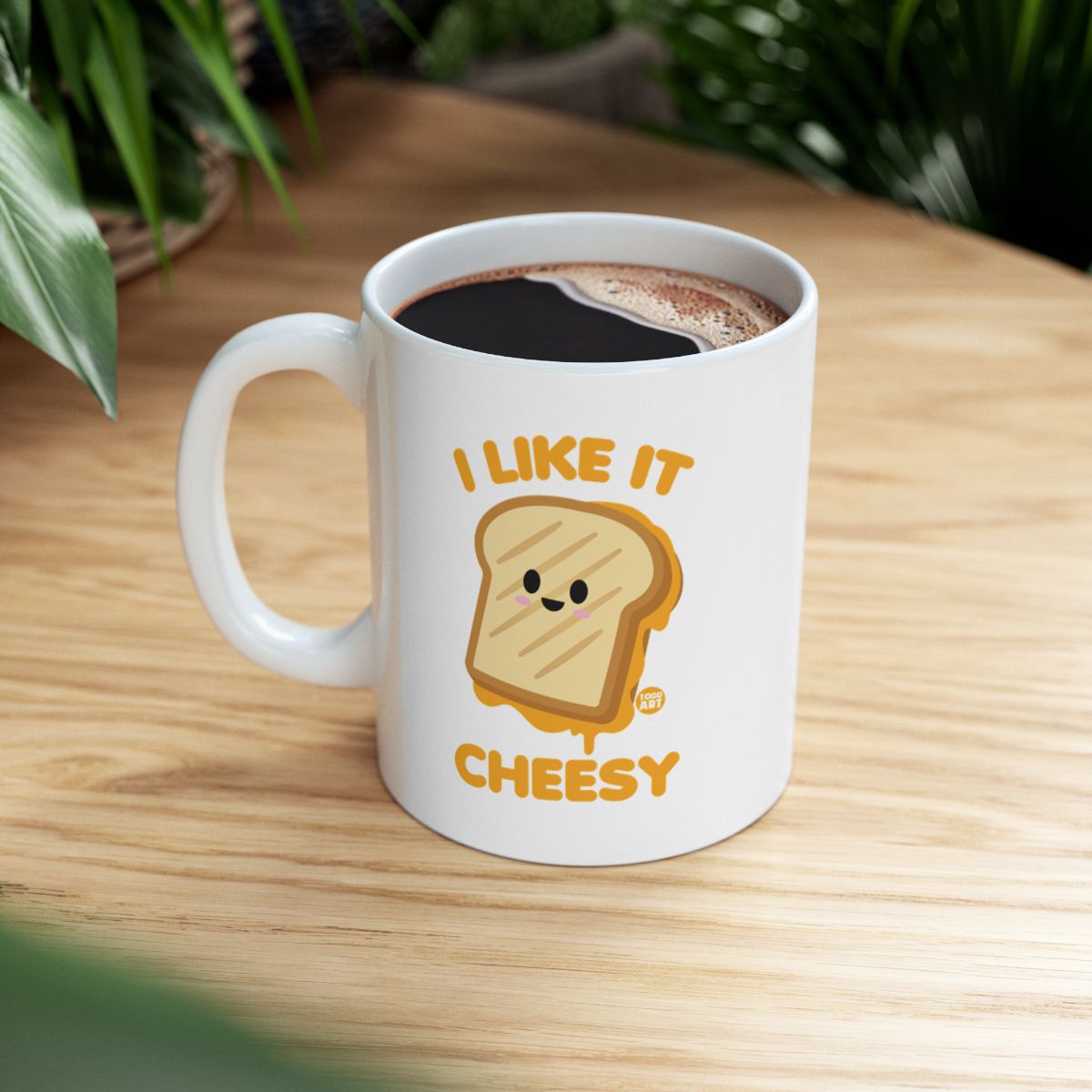 I Like It Cheesy Cute Toast Design Mug Product