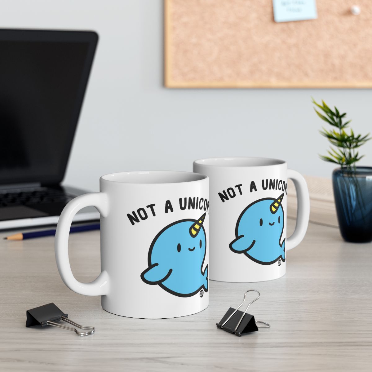 Not a Unicorn Cute Narwhal Design Mug for Coffee