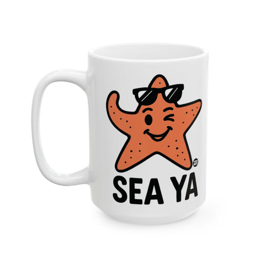 Sea Ya Winking Starfish Funny Coffee Mug Product