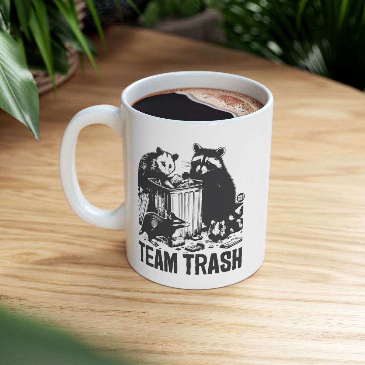 Funny Team Trash Animal Mug for Coffee or Tea Drinkers