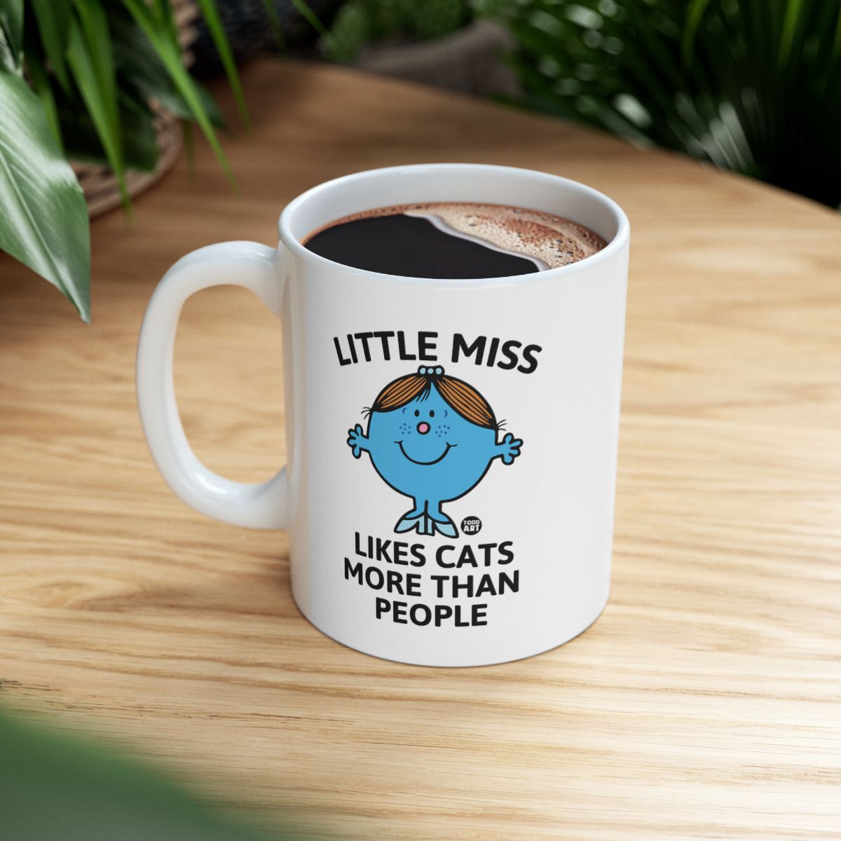 Little Miss Likes Cats More Than People mug