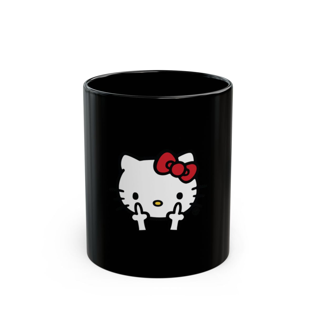 Hello Kitty Middle Finger Graphic Design Mug