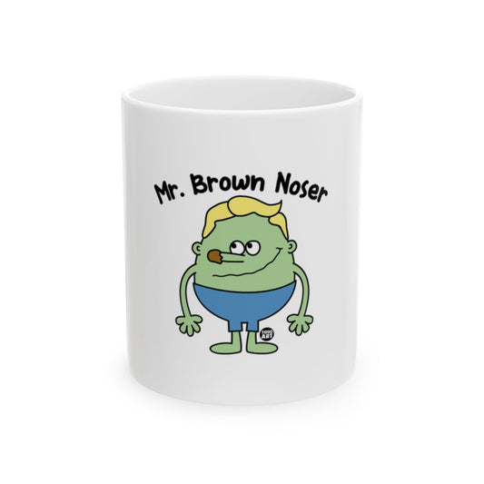 Mr. Brown Noser Character Art Funny Coffee Mug