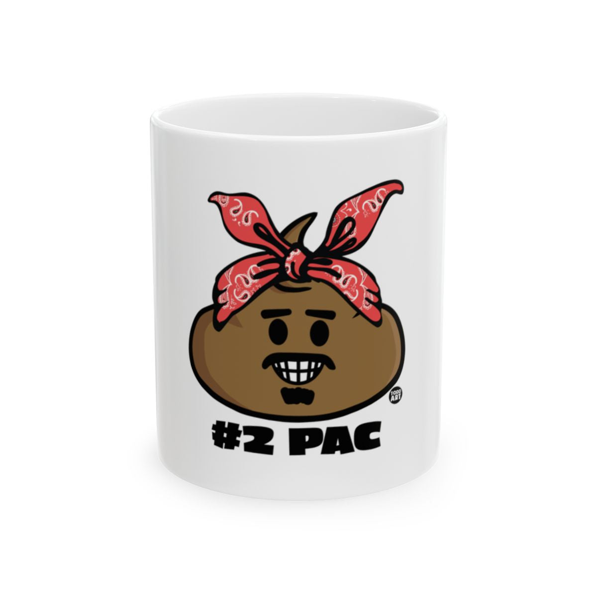 Funny Red Bandana Cartoon Character Mug