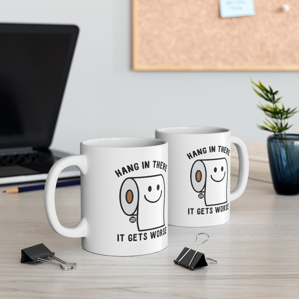 Hang in There It Gets Worse Coffee Mug Set