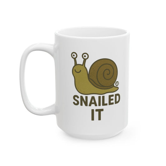 Funny Snail Pun Nailed It Design Mug