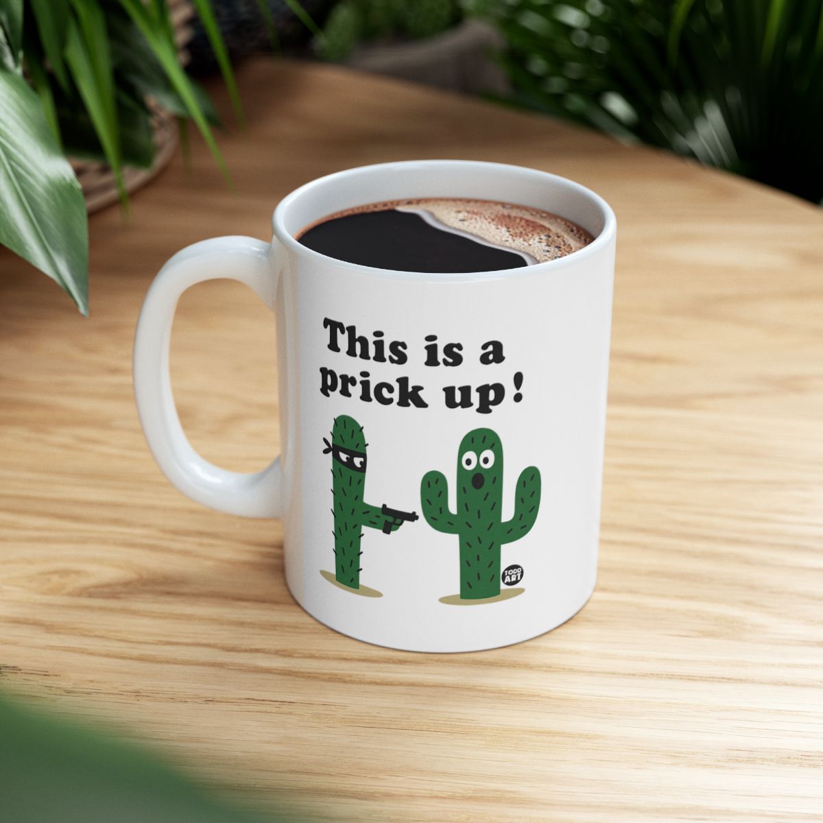 This is a prick up funny cactus mug product