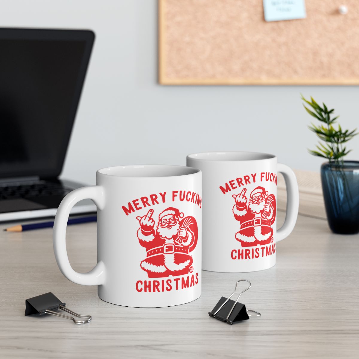 Merry Fucking Christmas Santa Mug for Festive Cheer