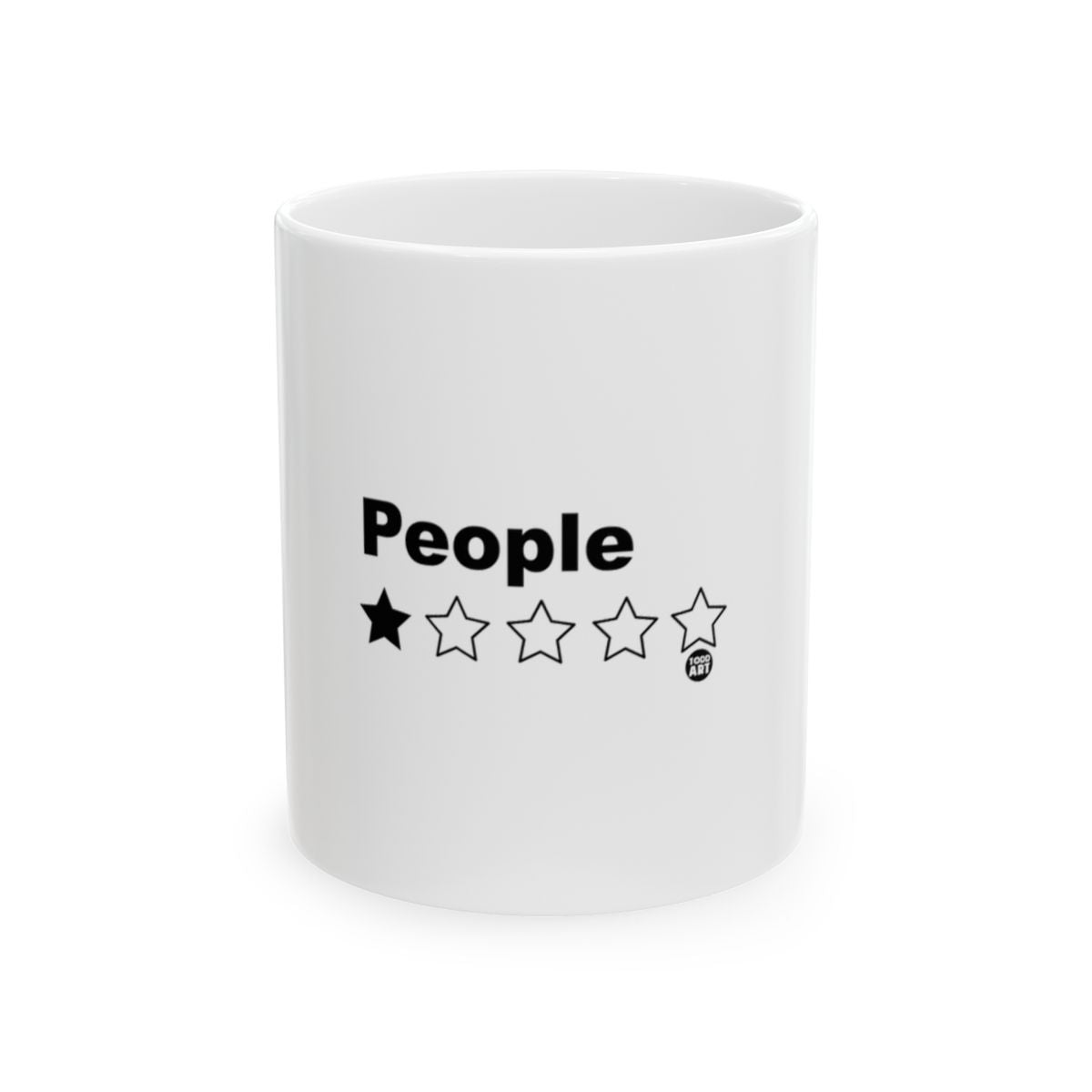 People One Star Review White Coffee Mug