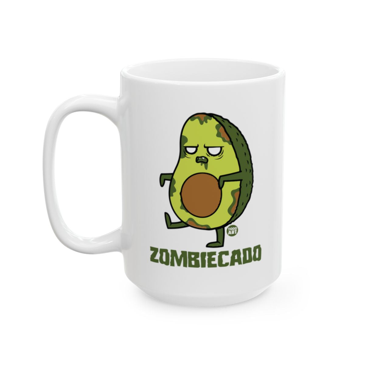 Zombicado Illustrated Avocado Themed Mug