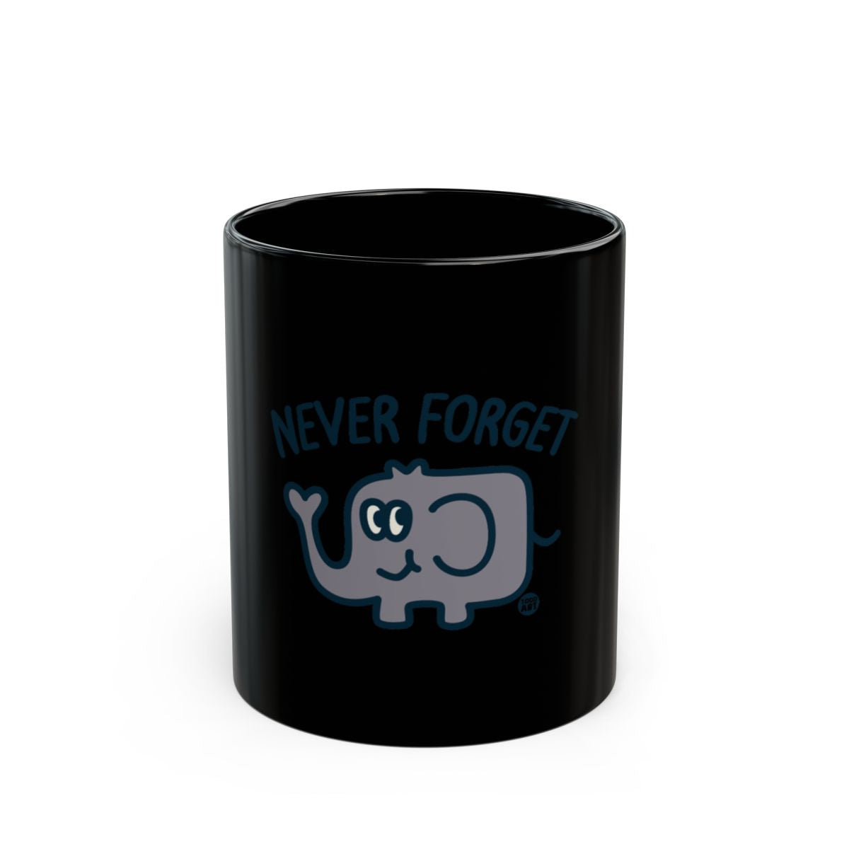 Cute Cartoon Elephant Never Forget Design Mug