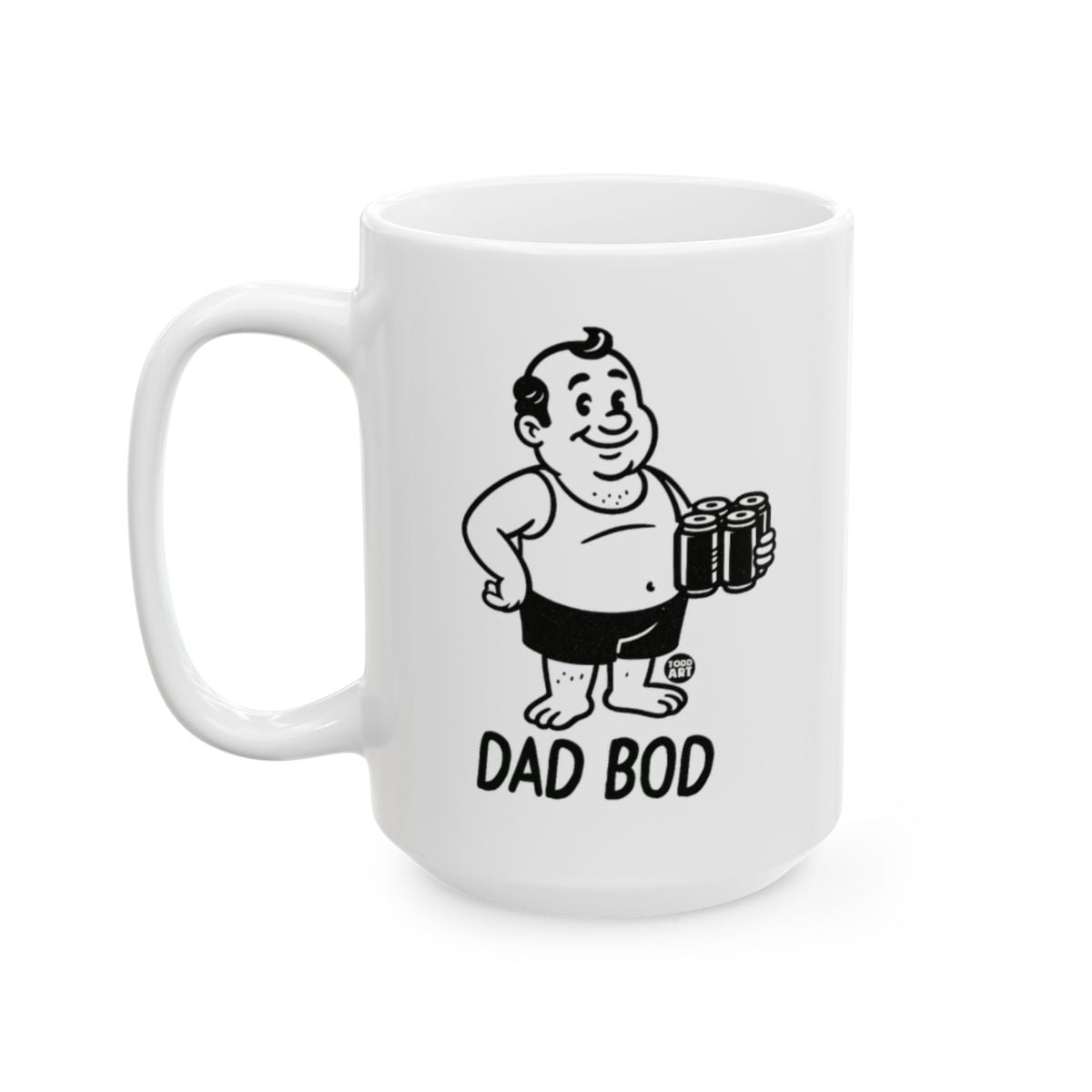 Funny Dad Bod Character Design Coffee Mug
