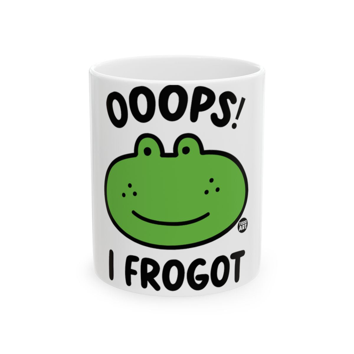 Ooops I Frogot Cute Frog Design Mug