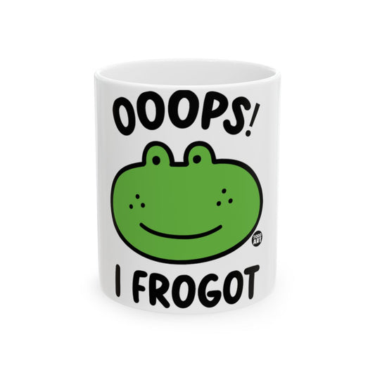 Ooops I Frogot Cute Frog Design Mug
