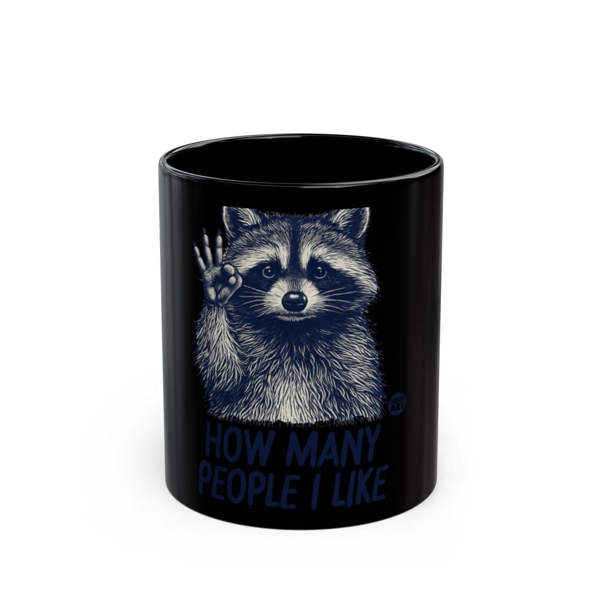 How Many People I Like Raccoon Mug Fun Coffee Cup
