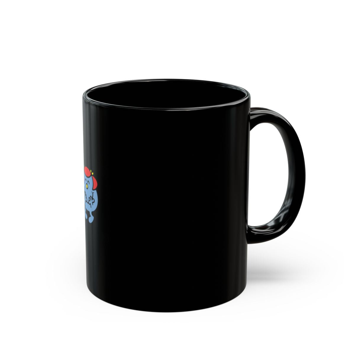 Cute Cartoon Character Black Coffee Mug