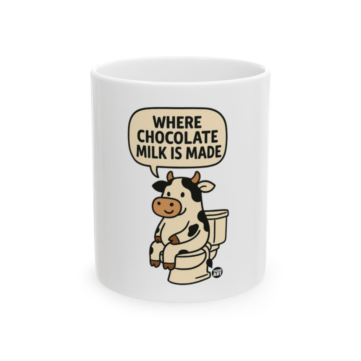 Where Chocolate Milk Is Made Cow Cartoon Mug