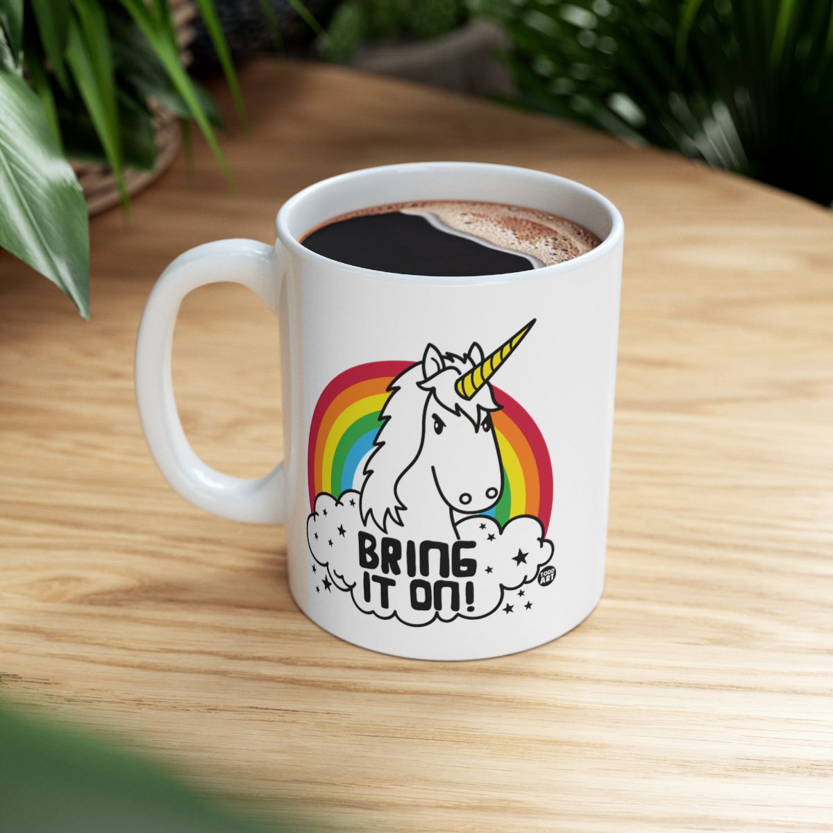 Bring It On Unicorn Rainbow Design Mug Product