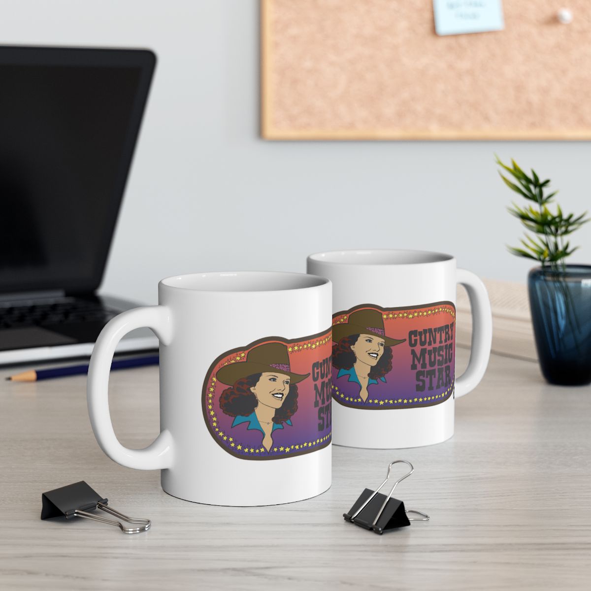 Country Music Star Graphic Mug for Coffee Lovers