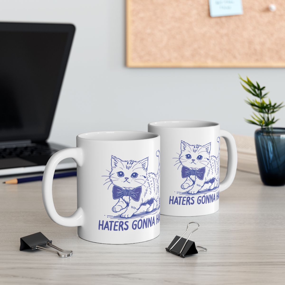 Haters Gonna Hate Cute Cat Mug Perfect for Cat Lovers
