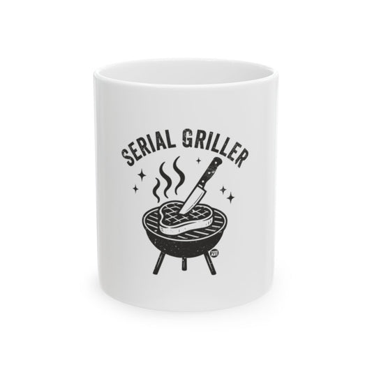 Serial Griller Funny BBQ Grill Design Mug