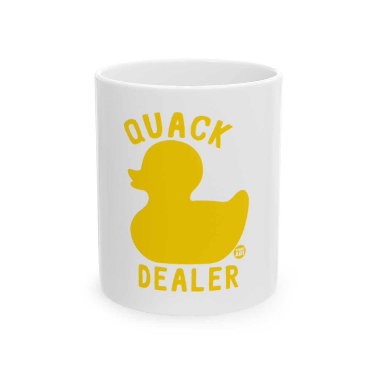 Quack Dealer Fun Printed Yellow Duck Mug