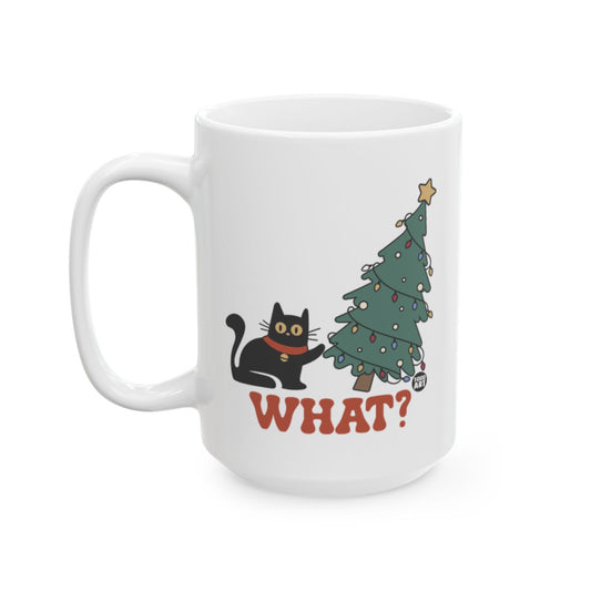 Cat Decorates Christmas Tree What Coffee Mug