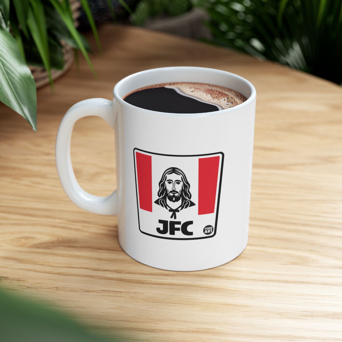 JFC Coffee Mug with Unique Jesus Design for Sale