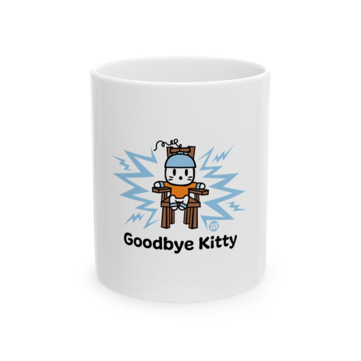 Goodbye Kitty Funny Coffee Mug for Morning Laughs