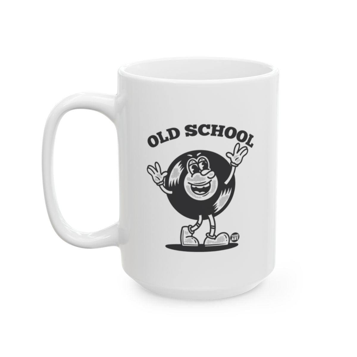 Old School Smiling Vinyl Record Graphic Design Mug
