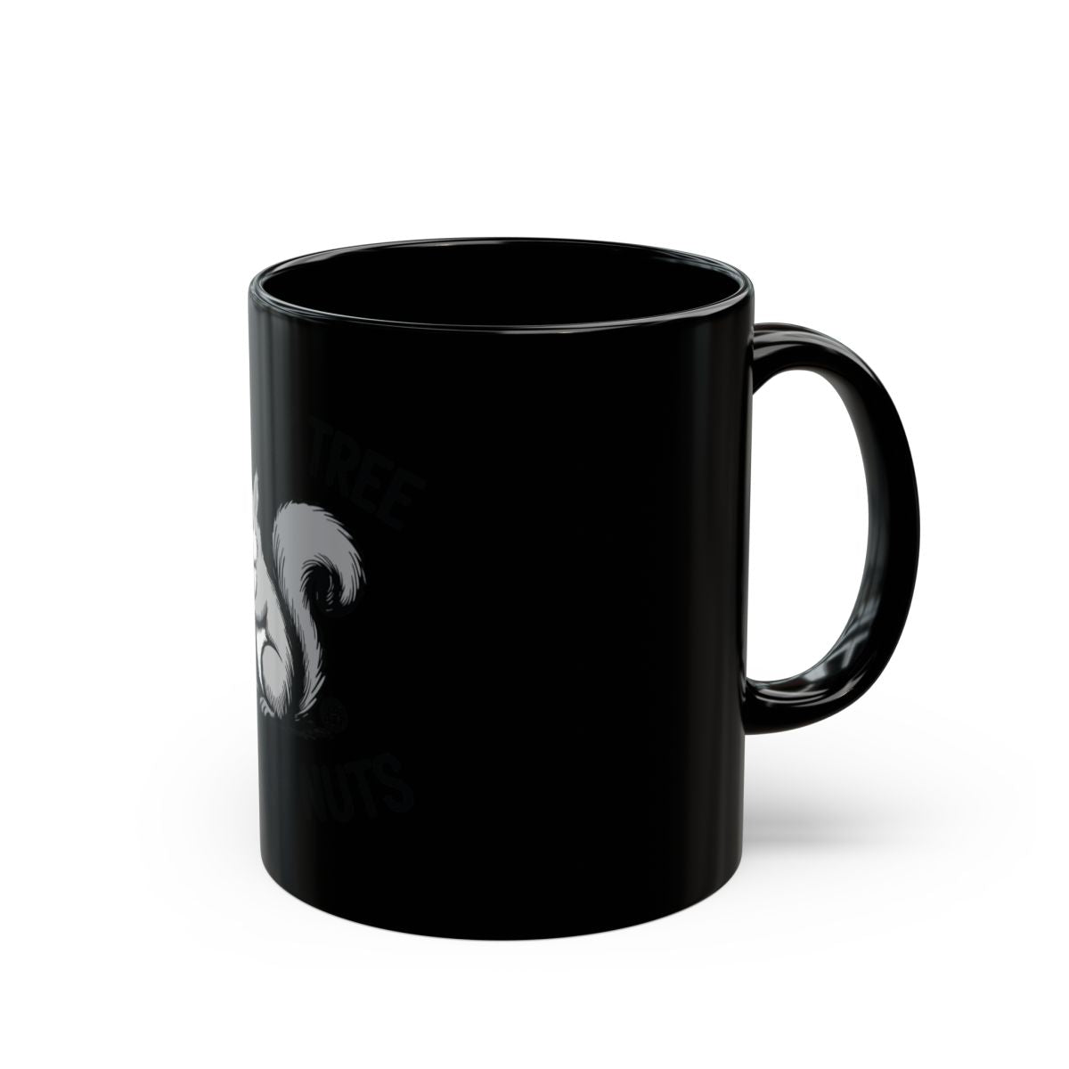 Adorable Squirrel Black Mug Perfect for Coffee Lovers