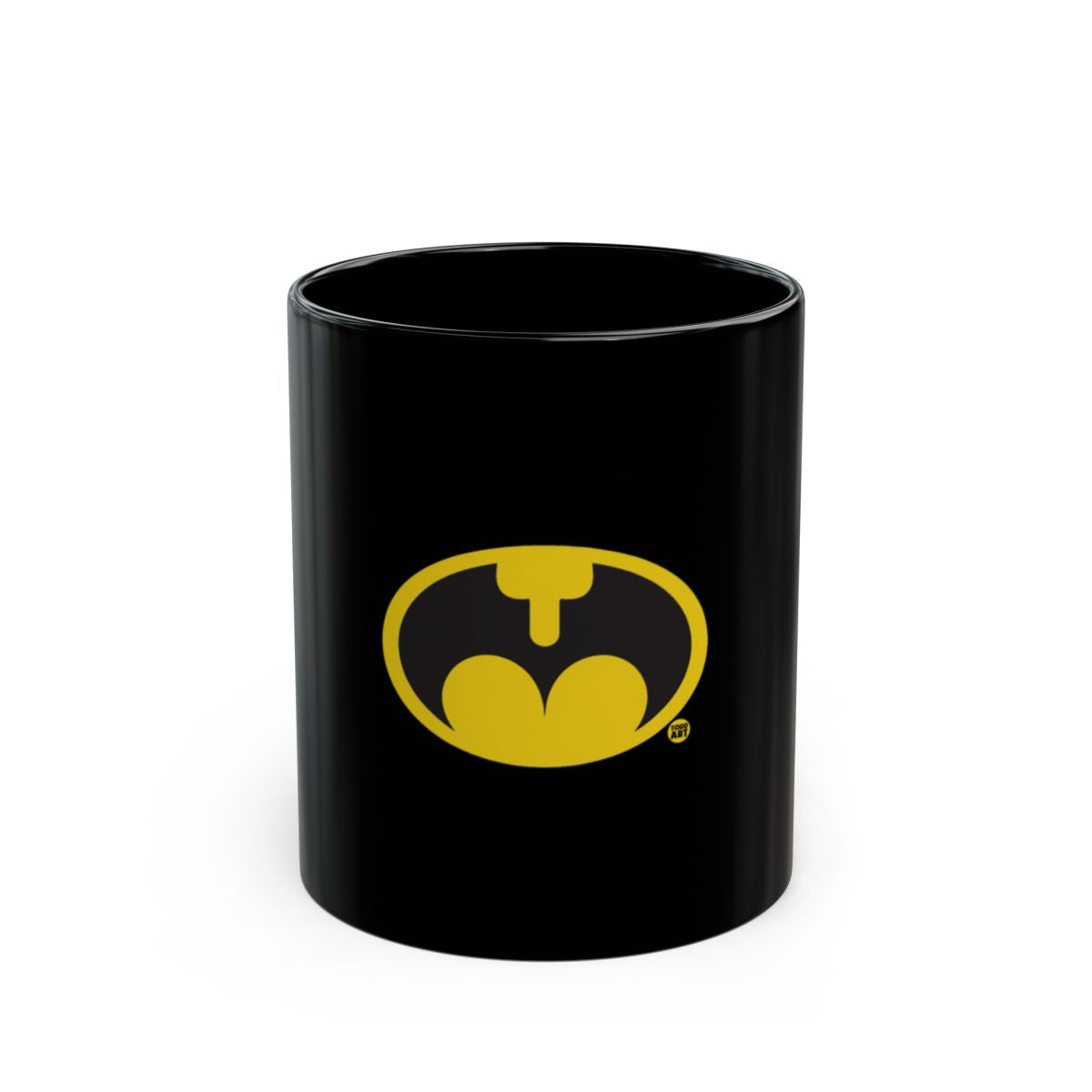Batman Black Mug with Iconic Yellow Bat Logo