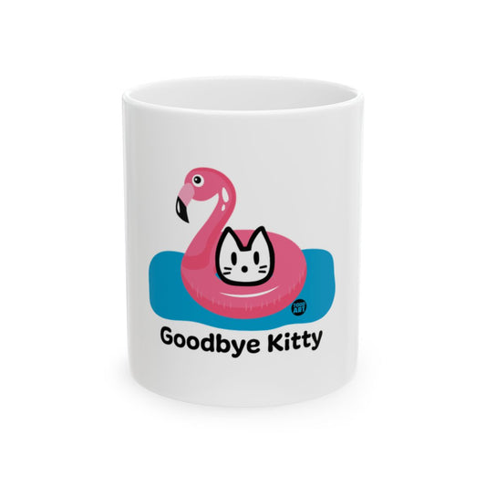 Goodbye Kitty Flamingo Artwork Mug