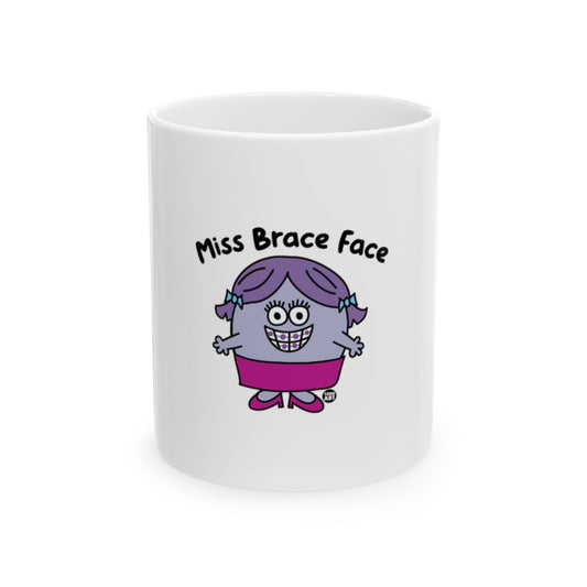 Miss Brace Face Purple Cartoon Character Mug