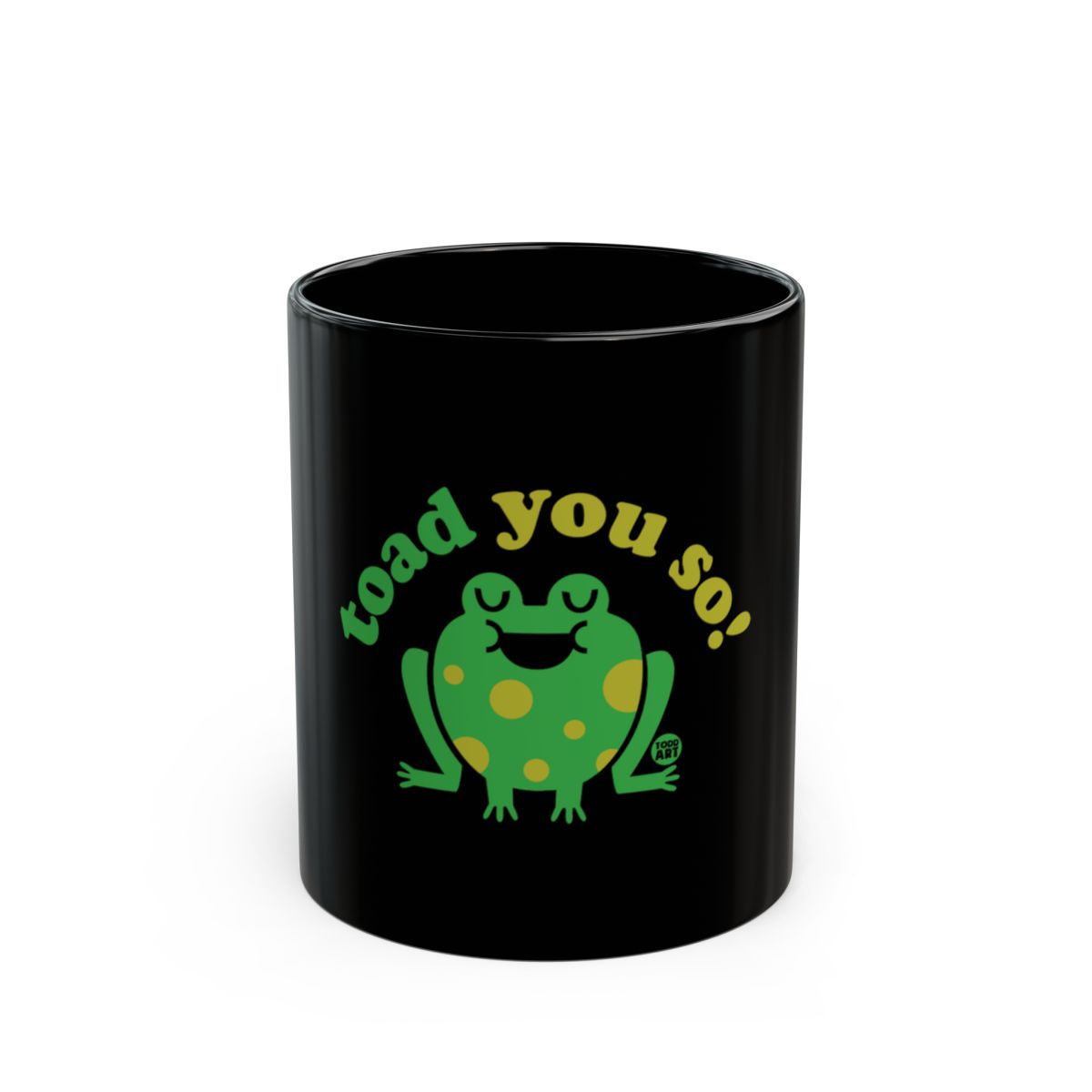 Funny Toad You So Colorful Frog Black Mug