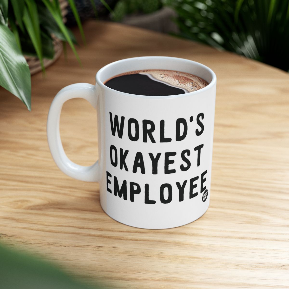 World's Okayest Employee Funny Coffee Mug Gift