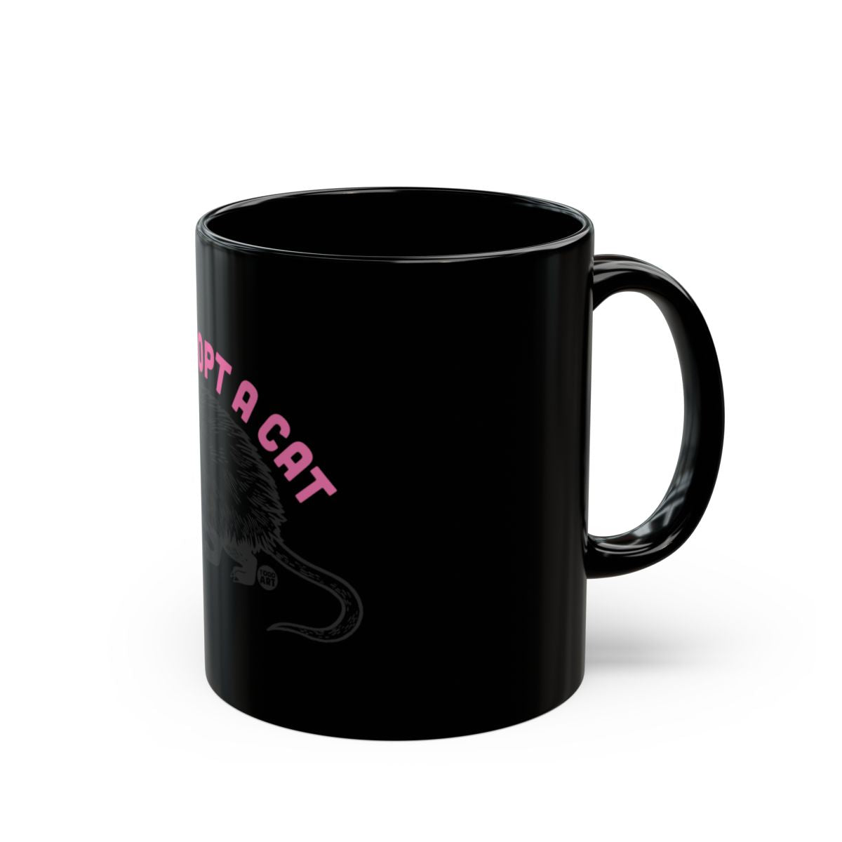 Adopt A Cat Print Coffee Mug for Cat Lovers